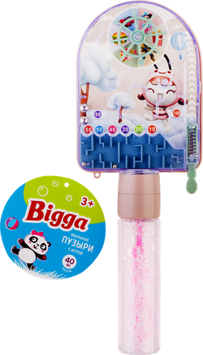 Мыльные пузыри BIGGA в комплекте игра Арт. J00558, 40мл, фотография