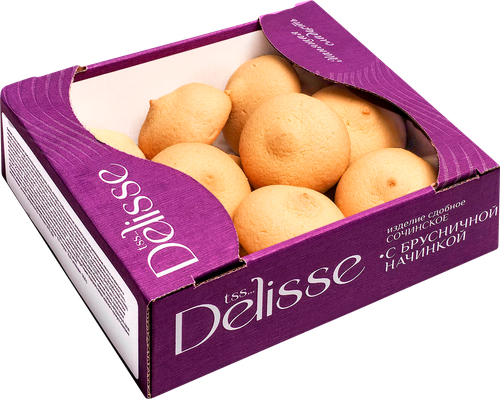 Изделие сдобное DELISSE Сочинское с брусничной начинкой, 350г, фотография