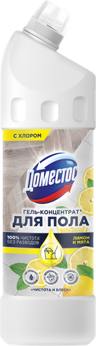 Средство для мытья пола и других поверхностей ДОМЕСТОС Чистота и блеск, 1л, детальное фото