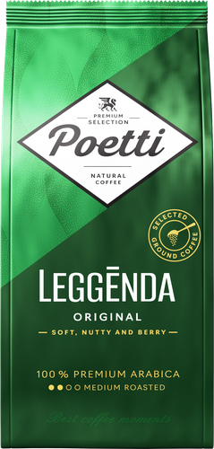 Кофе молотый POETTI Leggenda Original натуральный жареный, 250г, изображение