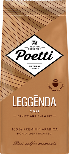 Кофе молотый POETTI Leggenda Oro натуральный жареный, 250г, вид