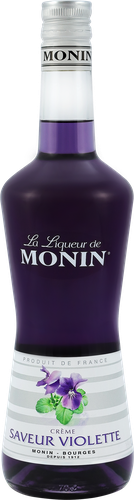 Ликер MONIN Крем де Вьолет со вкусом и ароматом фиалки десертный 16%, 0.7л