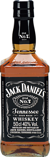 Виски JACK DANIEL'S Tennessee Whiskey зерновой, 40%, 0.5л, картинка
