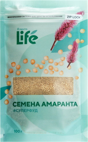 Семена амаранта ЛЕНТА LIFE очищенные, 100г, фотография