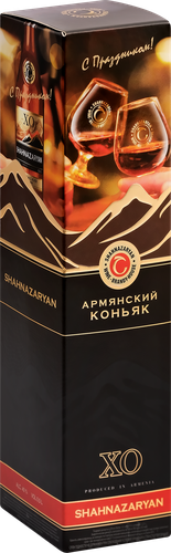 Коньяк ШАХНАЗАРЯН Армянский марочный выдержанный КВ 7 лет 40%, п/у, 0.5л, детальное фото