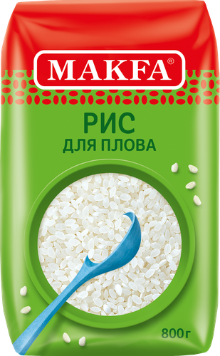 Рис для плова MAKFA шлифованный, 800г, картинка