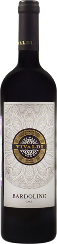 Вино VIVALDI Bardolino ординарное красное сухое, 0.75л, изображение