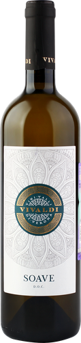 Вино VIVALDI Soave ординарное белое сухое, 0.75л, детальное фото