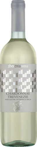 Вино SERENISSIMA Chardonnay Trevenezie ординарное сортовое белое полусухое, 0.75л