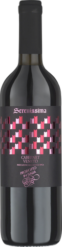 Вино SERENISSIMA Cabernet Veneto ординарное сортовое красное полусухое, 0.75л