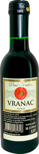 Вино VINO KALEM Вранец красное сухое, 0.187л, детальное фото