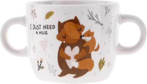 Кружка HOMECLUB Animals, с двумя ручками, 180мл, фарфор Арт. CH-cs1, картинка