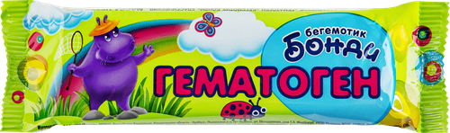 Гематоген БЕГЕМОТИК БОНДИ, 40г, изображение