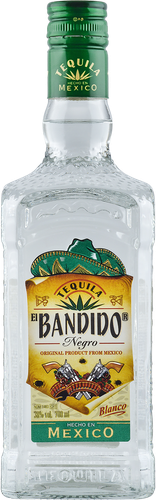 Текила EL BANDIDO Негро Бланко 38%, 0.7л, фото
