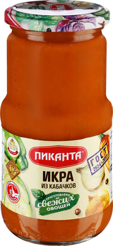 Икра кабачковая ПИКАНТА, 450г, картинка