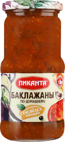 Баклажаны ПИКАНТА По-домашнему, 450г, изображение