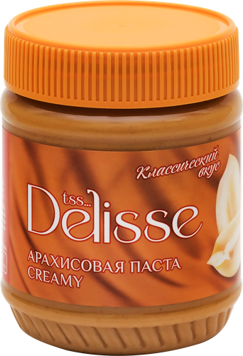 Паста арахисовая DELISSE Creamy, 340г, фотография