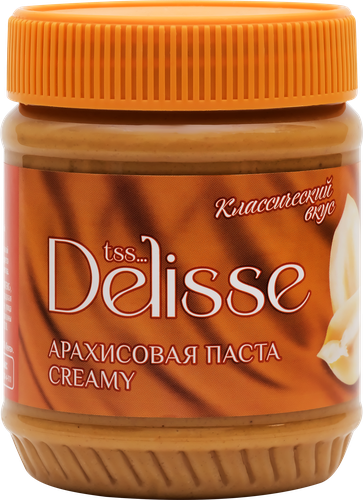 Паста арахисовая DELISSE Creamy, 340г, фото