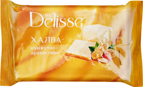 Халва DELISSE кунжутно-арахисовая, 250г, крупный план