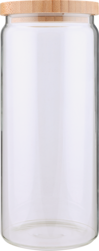 Банка для хранения HOMECLUB Bamboo, с крышкой, бамбук, 1.45л, крупный план