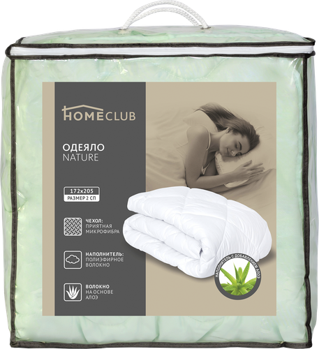 Одеяло стеганое HOMECLUB Nature 205х172см, Арт. ОСВ_N-61132у, крупный план