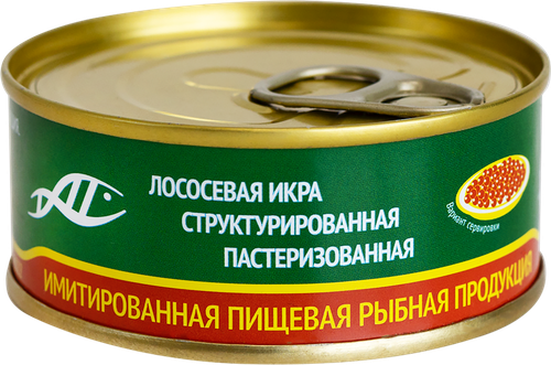 Икра лососевая имитированная КАМЧАТСКОЕ МОРЕ структурированная, 95г, вид