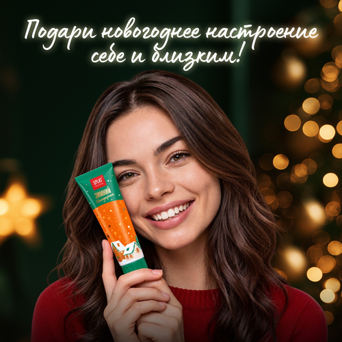 Зубная паста SPLAT Collection Зимний Мандарин, 75мл, крупный план