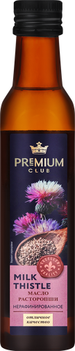 Масло расторопши PREMIUM CLUB нерафинированное, 250мл, изображение