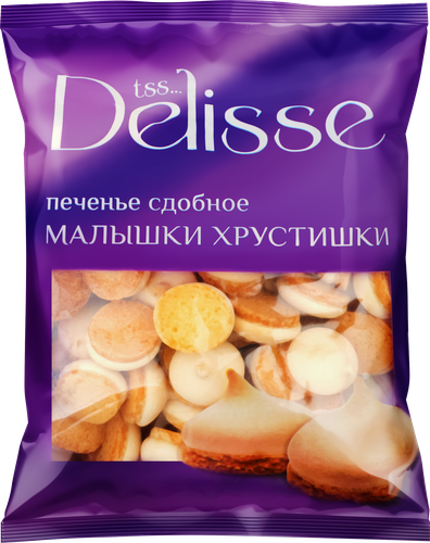 Печенье сдобное DELISSE Малышки Хрустишки, 200г, картинка