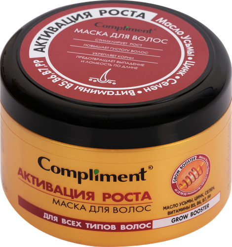 Маска для волос COMPLIMENT Grow Booster Активация роста, 500мл, изображение