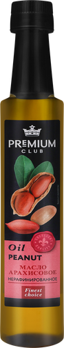Масло арахисовое PREMIUM CLUB нерафинированное, 250мл, вид