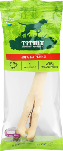 Лакомство для собак TITBIT Нога баранья, 85г, детальное фото