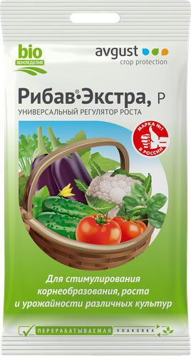 Стимулятор корнеобразования и роста AVGUST Рибав-Экстра, 1мл, крупный план