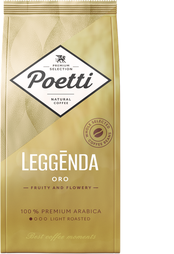 Кофе зерновой POETTI Leggenda Oro натуральный жареный, 250г, фотография