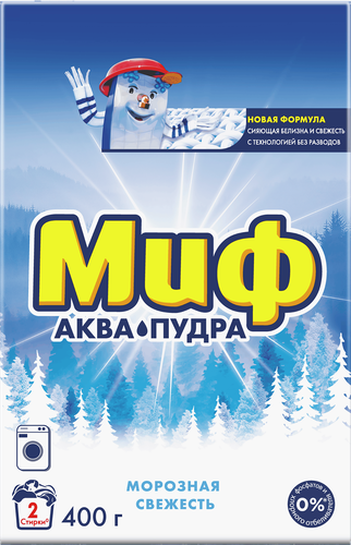 Стиральный порошок МИФ Морозная свежесть, 400г, детальное фото