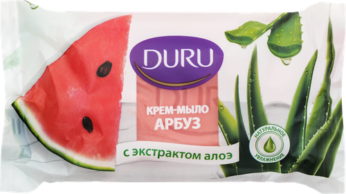 Крем-мыло DURU Арбуз с экстрактом алоэ, 80г, крупный план