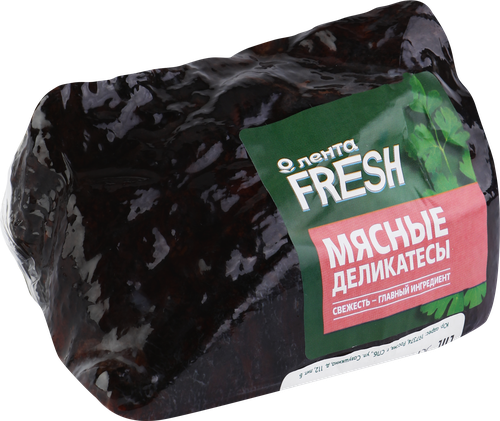 Грудинка копчено-вареная Домашняя ЛЕНТА FRESH, весовая, вид