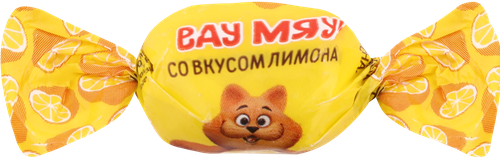 Конфеты жевательные ВАУ МЯУ! со вкусом апельсина, клубники, лимона, яблока, весовые, детальное фото