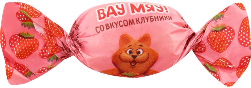 Конфеты жевательные ВАУ МЯУ! со вкусом апельсина, клубники, лимона, яблока, весовые, детальное фото