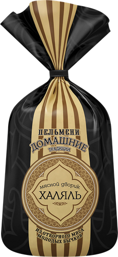 Пельмени МЯСНОЙ ДВОРИК ХЯЛЯЛЬ Домашние традиции&nbsp;категория Б, 800г, вид