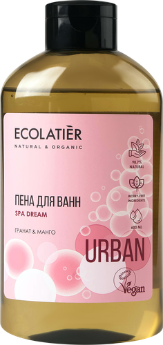 Пена для ванн ECOLATIER Гранат&манго, 600мл, фото