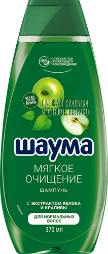 Шампунь для волос ШАУМА Мягкое очищение, 370мл, вид