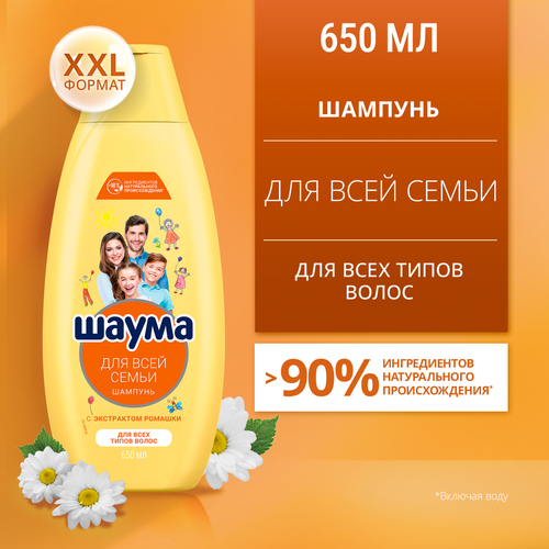Шампунь для волос ШАУМА Для всей семьи, 650мл, вид
