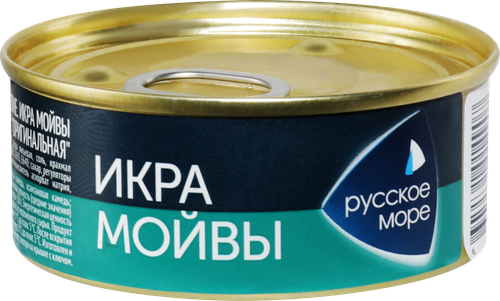 Икра мойвы деликатесная РУССКОЕ МОРЕ Люкс Оригинальная, 100г, картинка