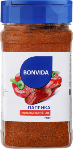 Паприка копченая BONVIDA молотая, 190г, фото