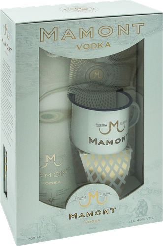 Водка MAMONT 40% с кружкой, п/у, 0.7л, вид