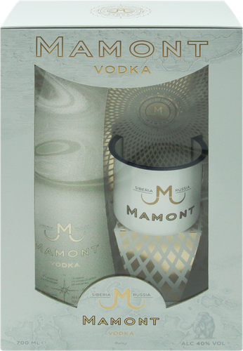 Водка MAMONT 40% с кружкой, п/у, 0.7л, фотография