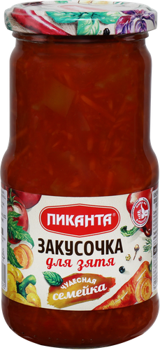 Закусочка ПИКАНТА Для зятя, 460г, крупный план