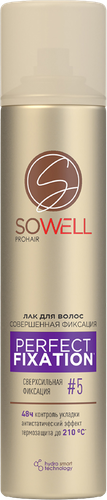 Лак для волос SOWELL Perfect Fixation Совершенная фиксация сверхсильная фиксация, 300мл, фото