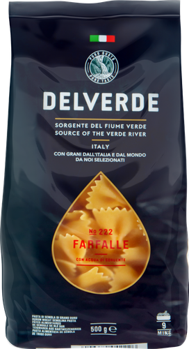 Макароны DELVERDE Фарфалле №222, 500г, фотография